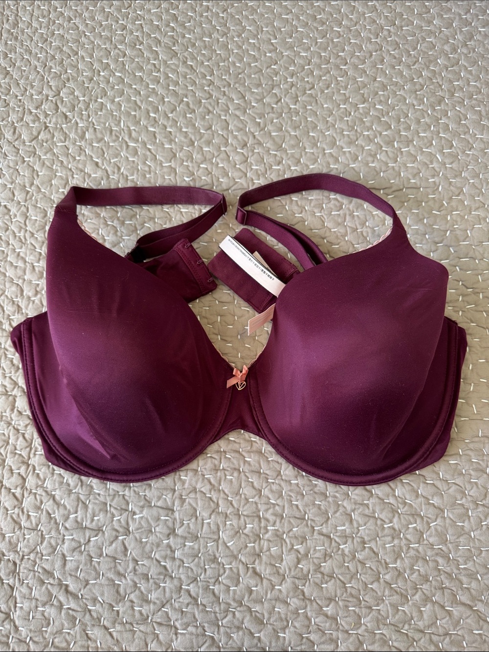 Victoria's Secret Smooth Push-Up Bra in Deep Plum